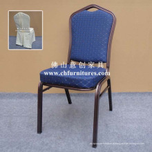 Chaise en aluminium pourpre de ruban d&#39;hôtel avec la couverture (YC-ZL22-16)